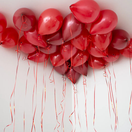 Dark Cherry Red Ceiling Balloons – Bold, Elegant, and Ready to Float
