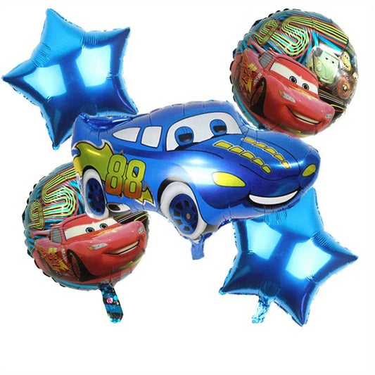 Lightning McQueen & Mater Foil Balloon Set – Race Car Party Balloons in Dubai