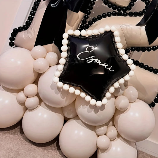 Caramel-Colored Number Balloon Stand Kit – Elegant Event Decor in Dubai
