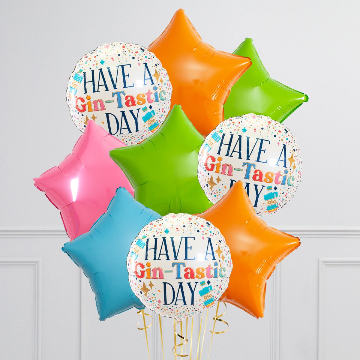 Gin-Tastic Star Balloon Bunch – Helium Balloons in Dubai