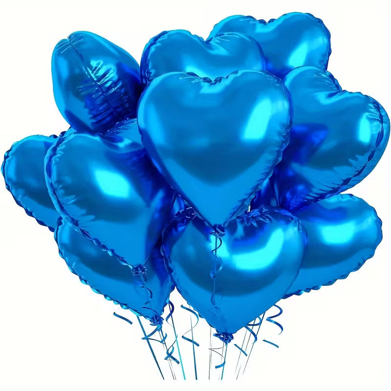 Blue Heart Foil Balloons in Dubai (Per Piece)