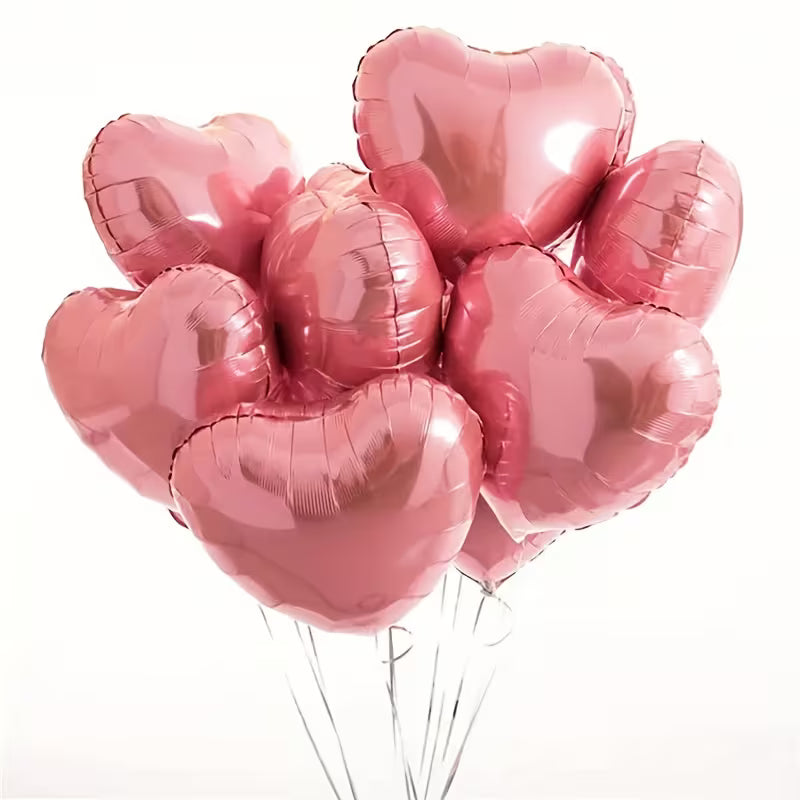 Pink Heart Foil Balloons in Dubai (Per Piece)
