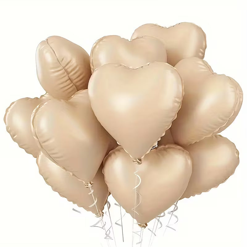 Rust Heart Foil Balloons in Dubai (Per Piece)