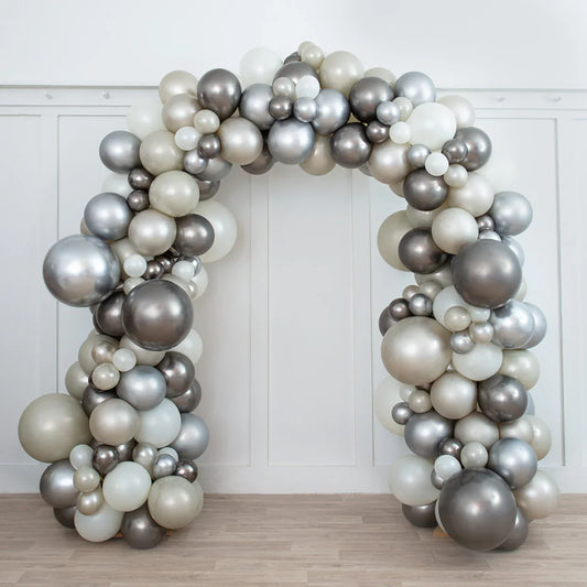 Ice Disco Ready-Made Balloon Arch – Elegant 2m x 2m Freestanding Balloon Display in Dubai