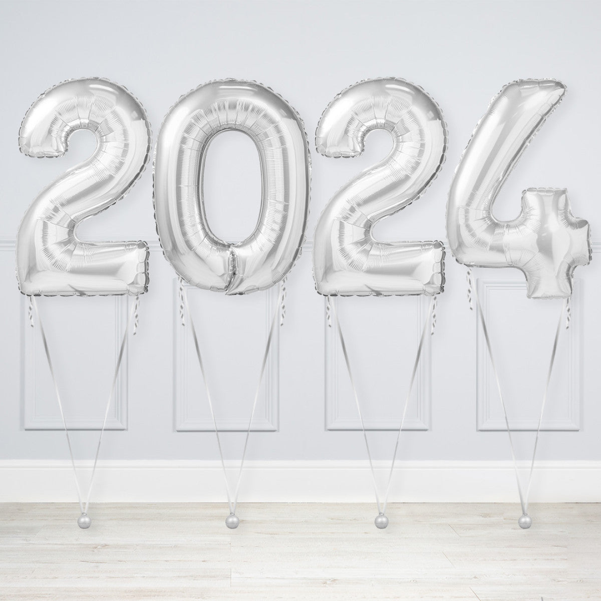 Helium-Inflated Number Balloon Package