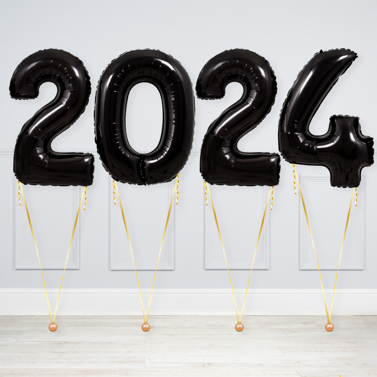 Helium-Inflated Number Balloon Package