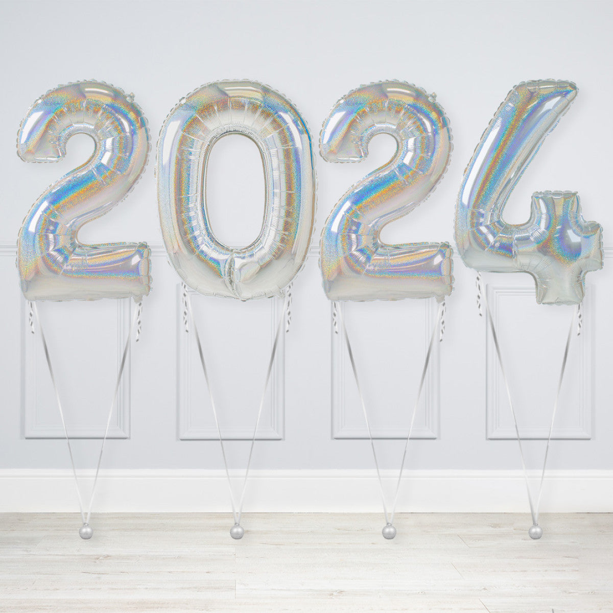 Helium-Inflated Number Balloon Package