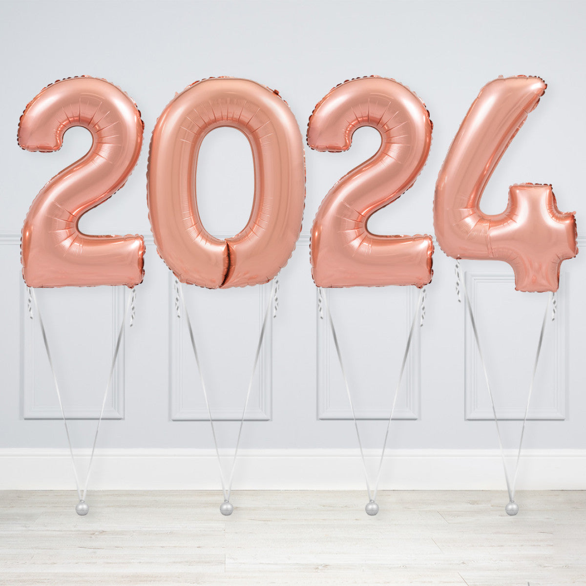 Helium-Inflated Number Balloon Package