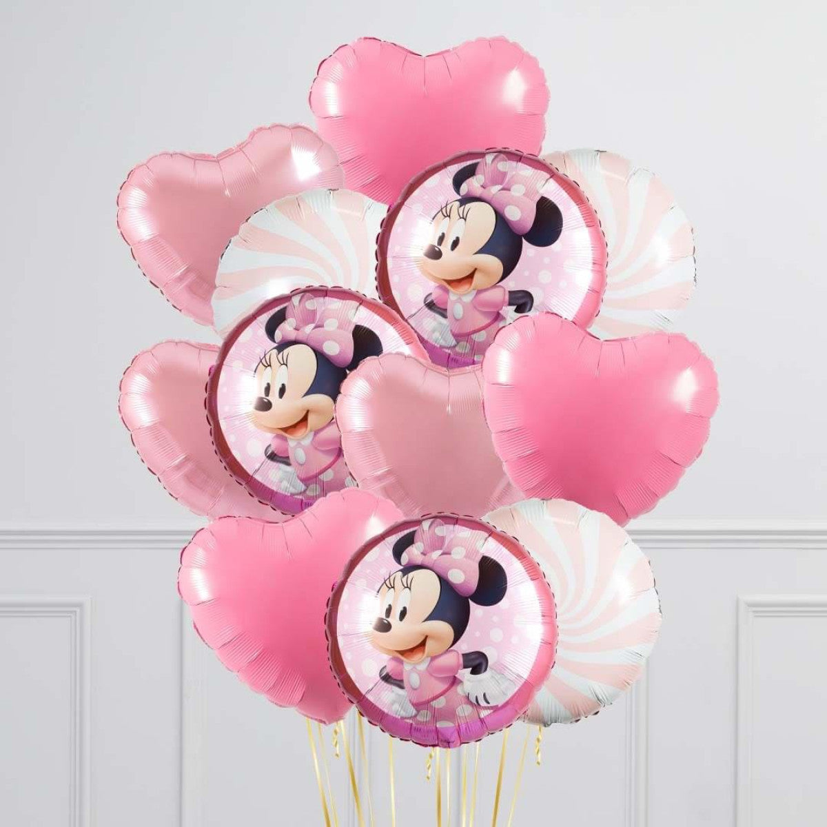 Celebrate with Minnie Mouse Heart Balloons in Dubai