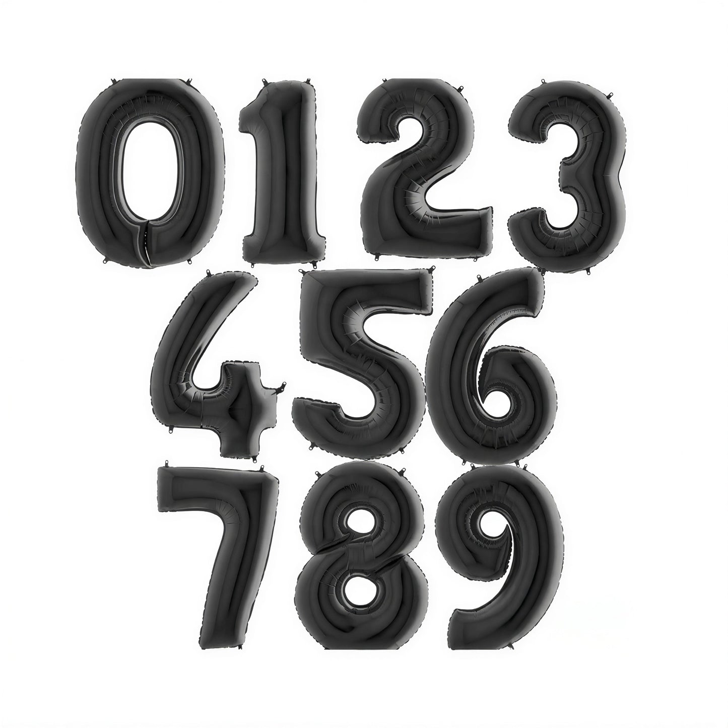 40 Inch Black Number Foil Balloons in Dubai