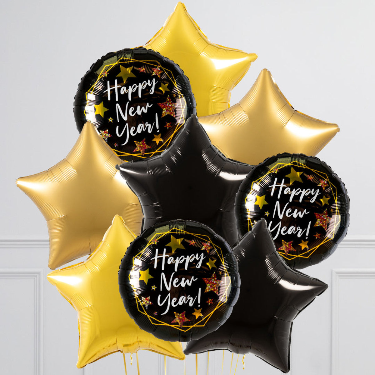Celebrate New Year's Eve with Sparkles Happy New Year Balloons – Delivered Inflated in Dubai