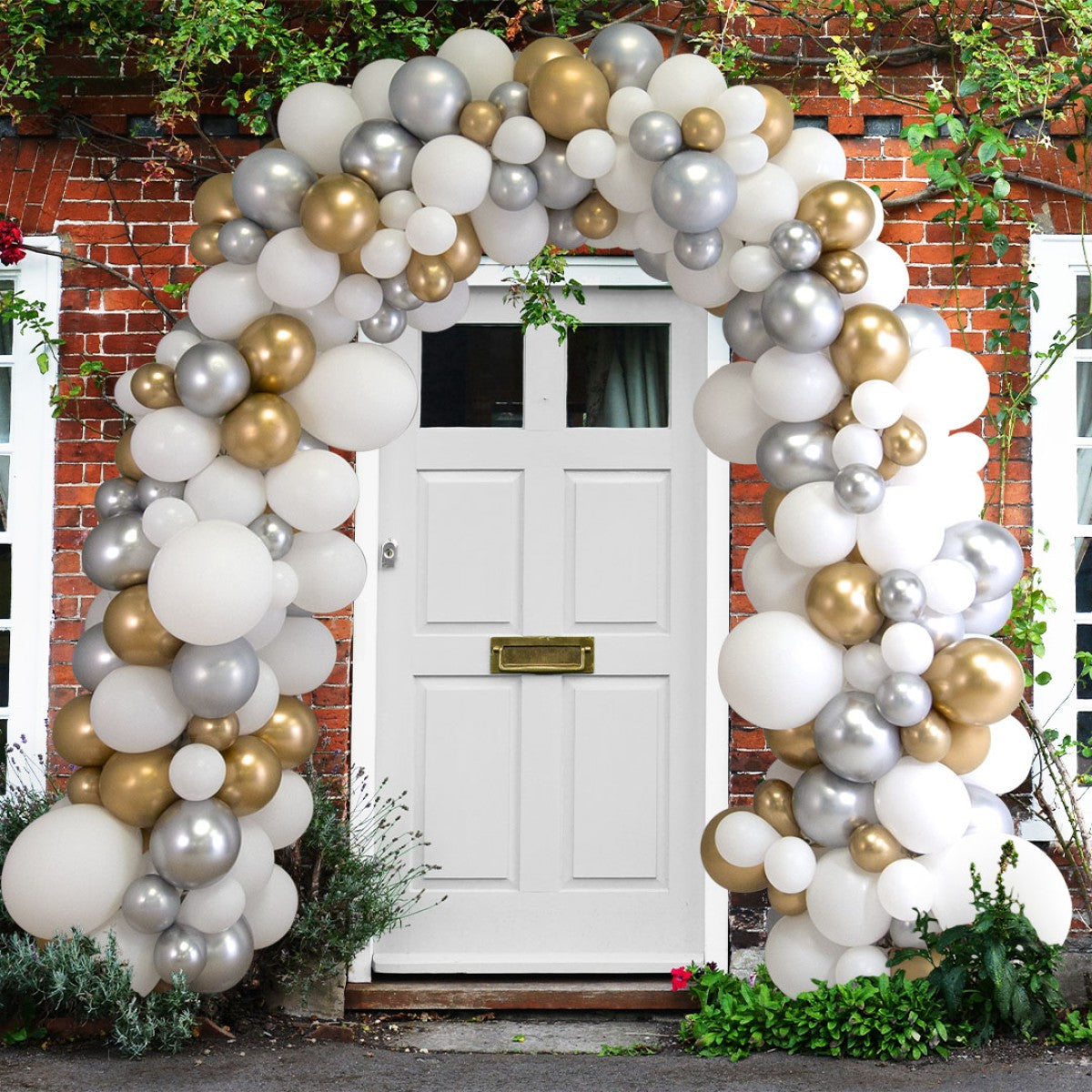 Stylish Metallic Balloon Arch