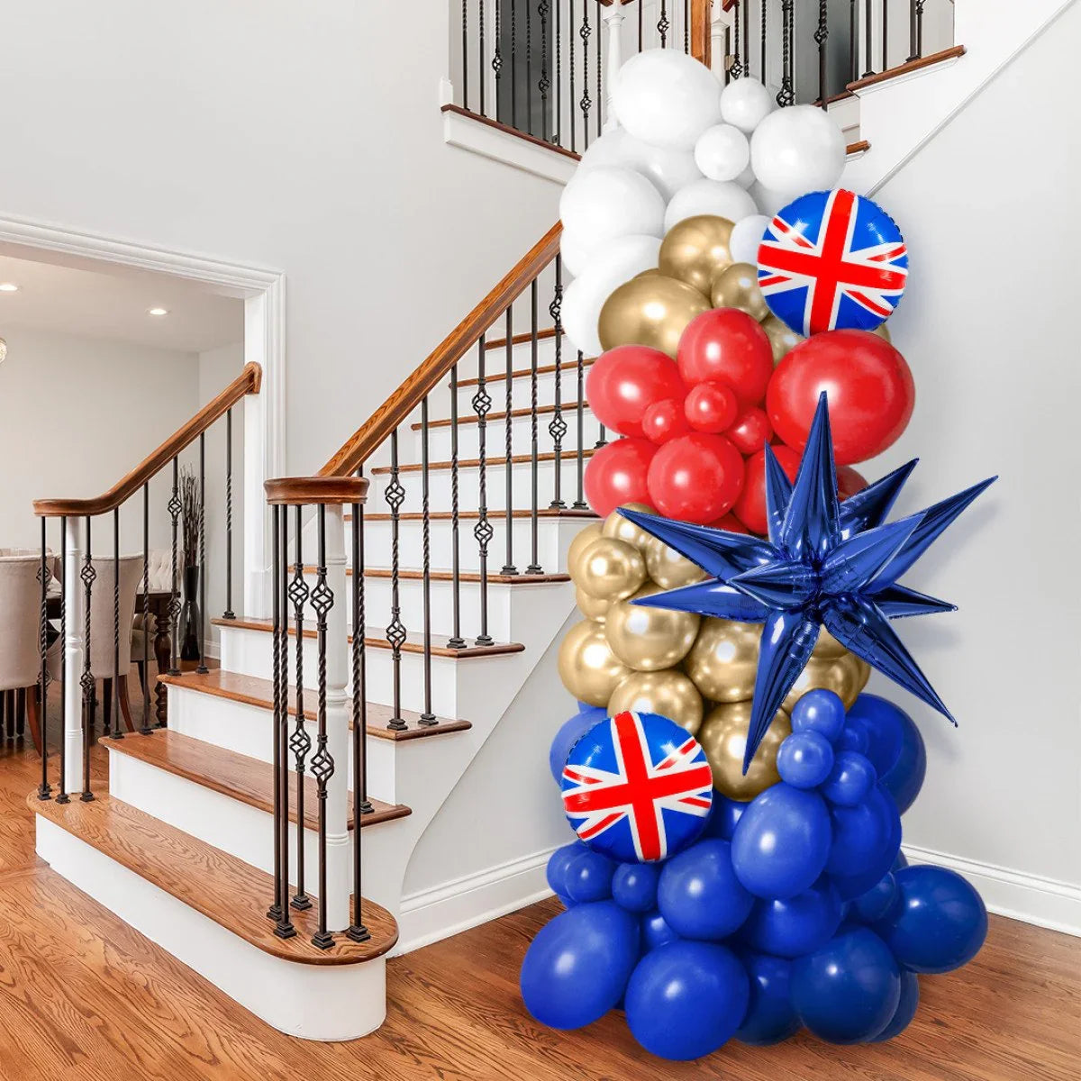 Make Your Celebration Unforgettable with a 6-ft Union Jack Coronation Balloon Pillar