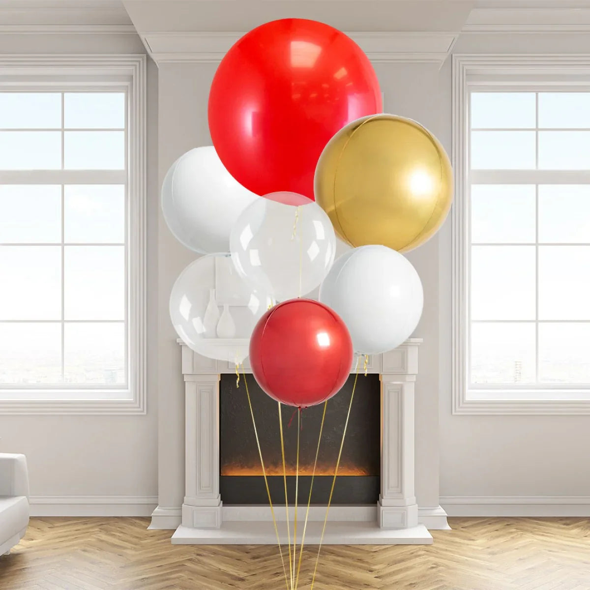 Circus Giant Balloon Bunch – Vibrant Circus-Themed Balloon Decor in Dubai