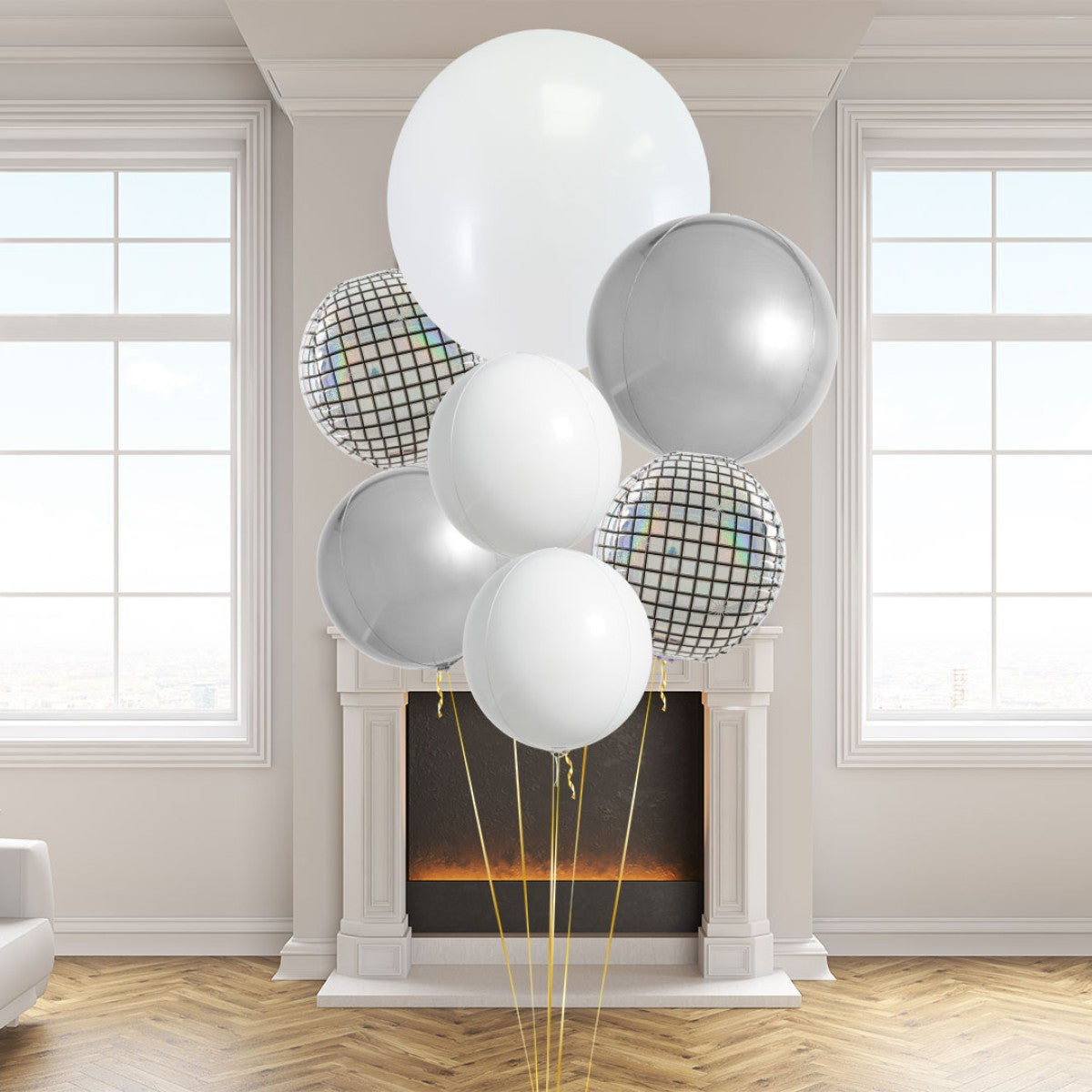 Ice Disco Giant Balloon Bunch – Cool & Sparkling Balloon Decor in Dubai