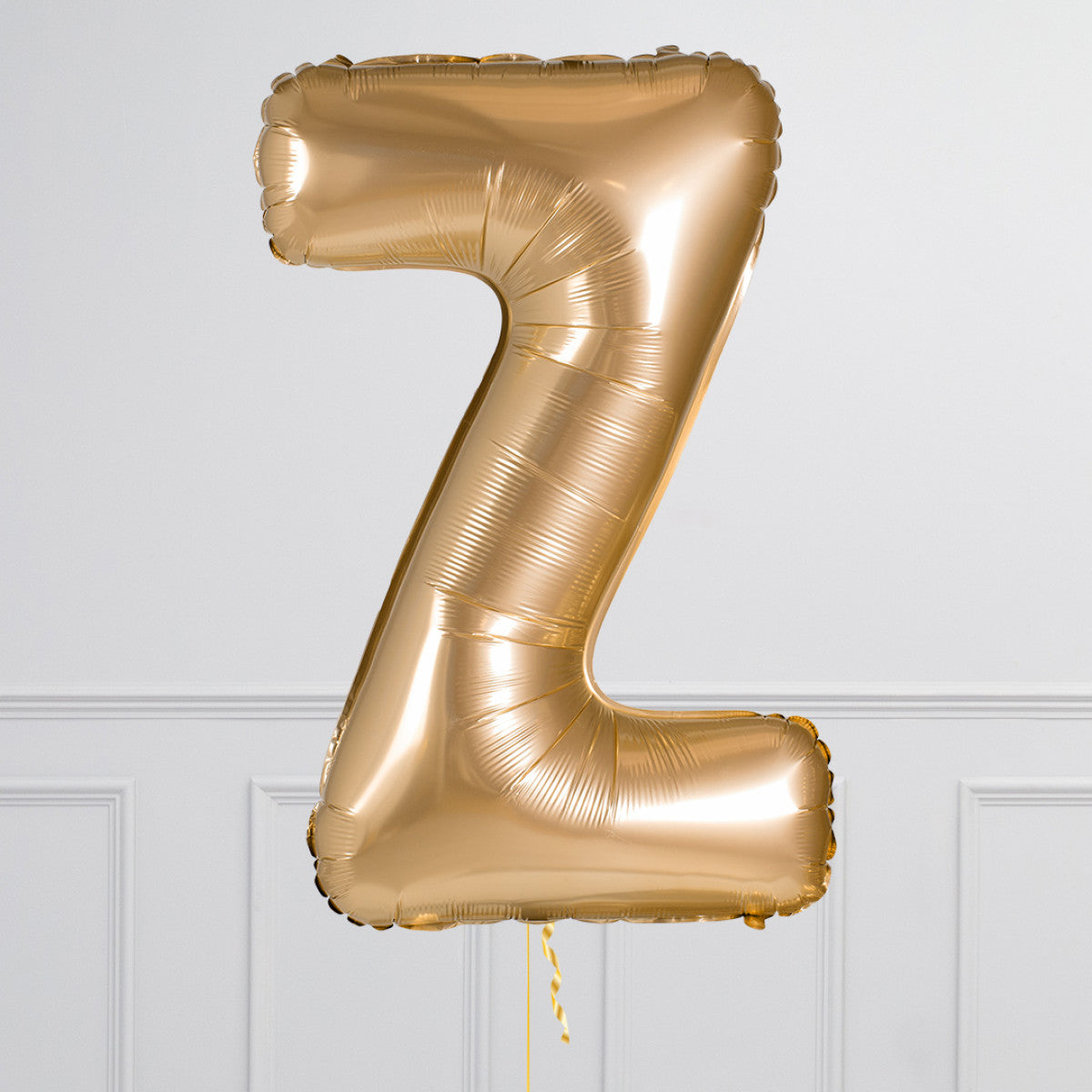 Inflated gold letter balloons 34 inch (minimum 4)