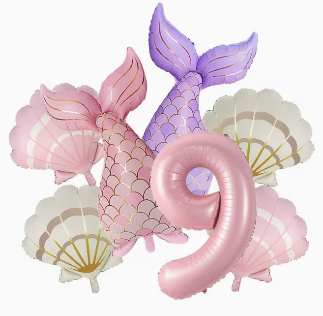 7pcs Matte Mermaid Series Balloon Set – Dubai