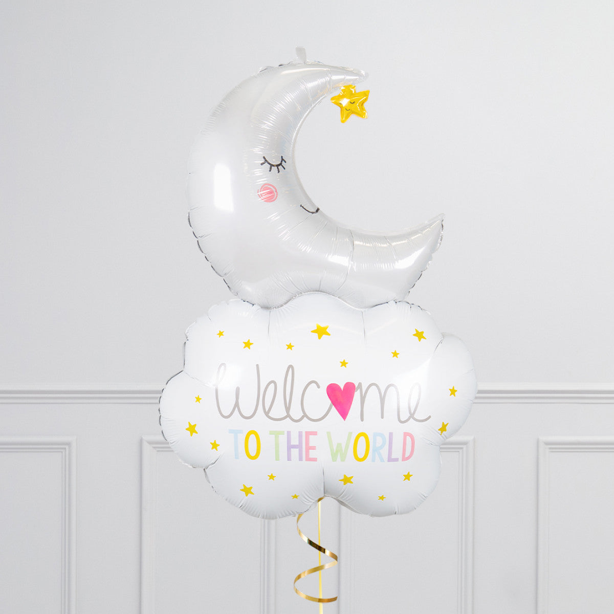 Pink Welcome Baby Balloon Package – Helium Inflated