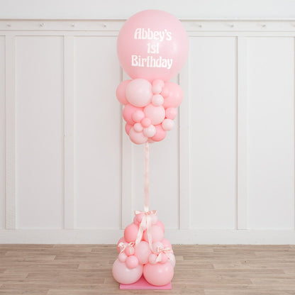 Baby Pink Balloon Party Pillar – A Stunning Event Feature!