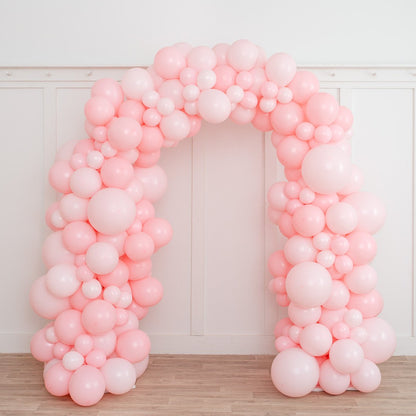 Baby Pink Ready-Made Balloon Arch - 2m x 2m