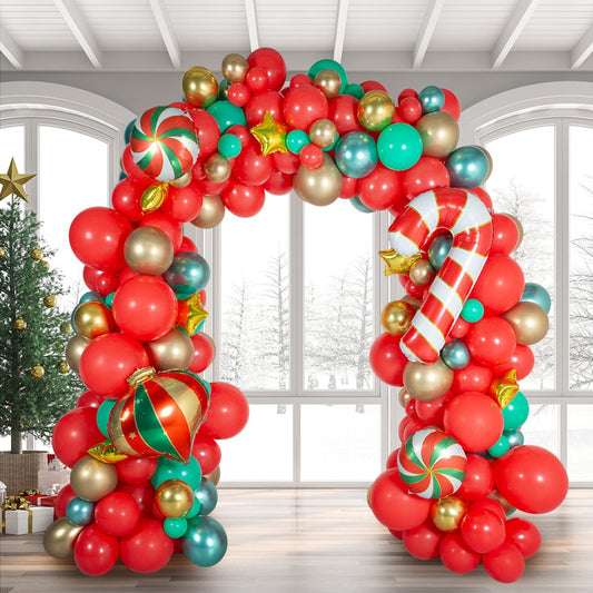 Merry & Bright Party Foils Ready-Made Balloon Arch