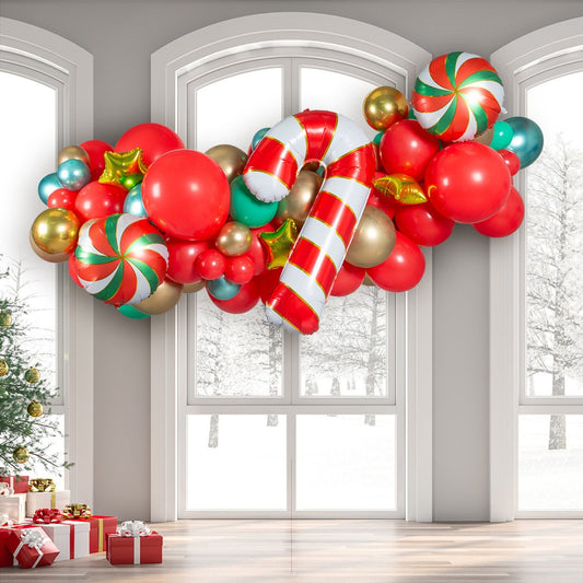 Merry & Bright Party Foils Inflated Balloon Garland - 2m