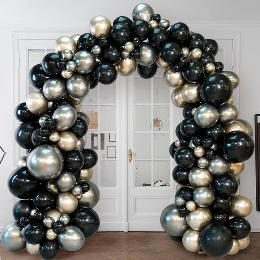 Champagne Glitz Ready-Made Balloon Arch – 2m x 2m