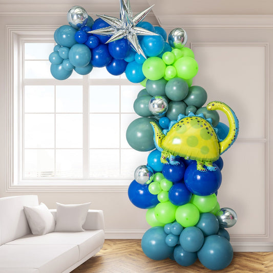 Dino-Mite Dinosaur Asymmetric Balloon Arch – 2m Tall