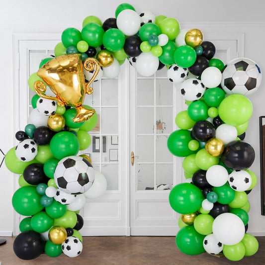 Football Party Foils Ready-Made Balloon Arch – 2m x 2m