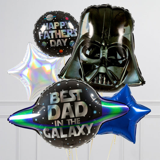 Best In The Galaxy Father's Day Inflated Crazy Balloon Bunch