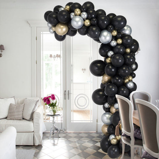 Glitz & Glam Asymmetric Balloon Arch – 2m Tall