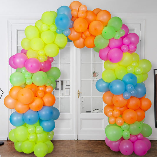 Neon Ready-Made Balloon Arch – 2m x 2m