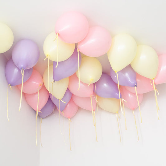 Pastel Princess Helium Ceiling Balloons – Magical Party Decor