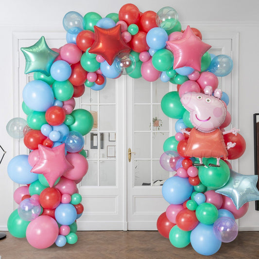 Peppa Pig Party Ready-Made Balloon Arch – 2m x 2m