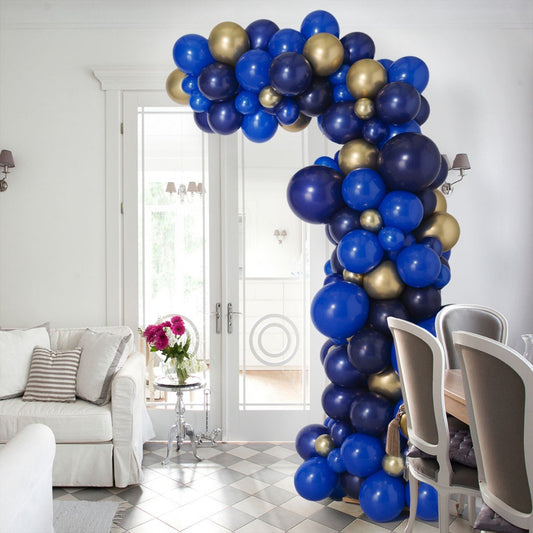 Sapphire Blue Asymmetric Balloon Arch – 2m Tall