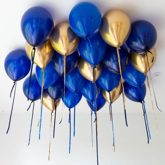 Sapphire Blue Helium Ceiling Balloons – Elegant Event Decor
