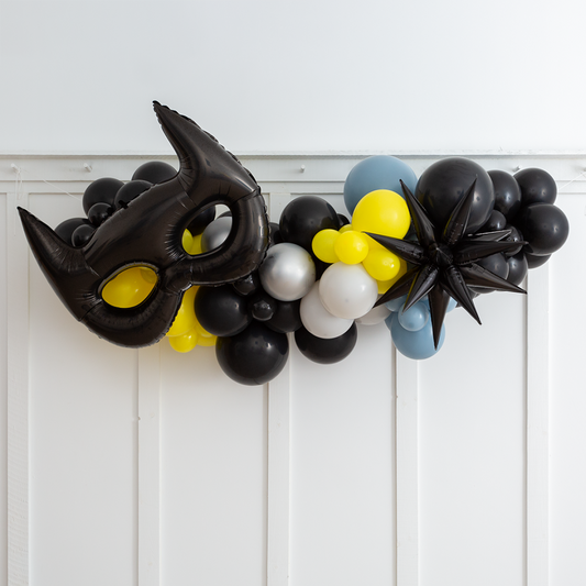 2-Meter Batman Balloon Garland – Ready-Made Superhero Party Decoration
