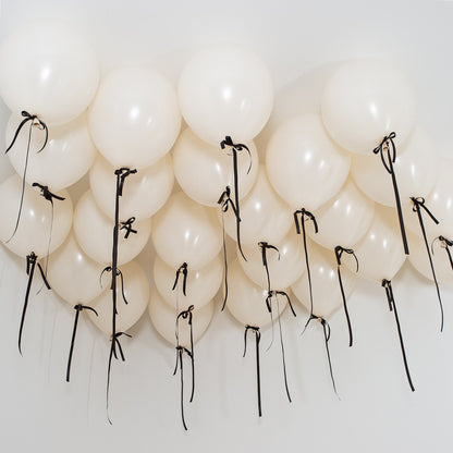 Black Bow Helium Ceiling Balloons