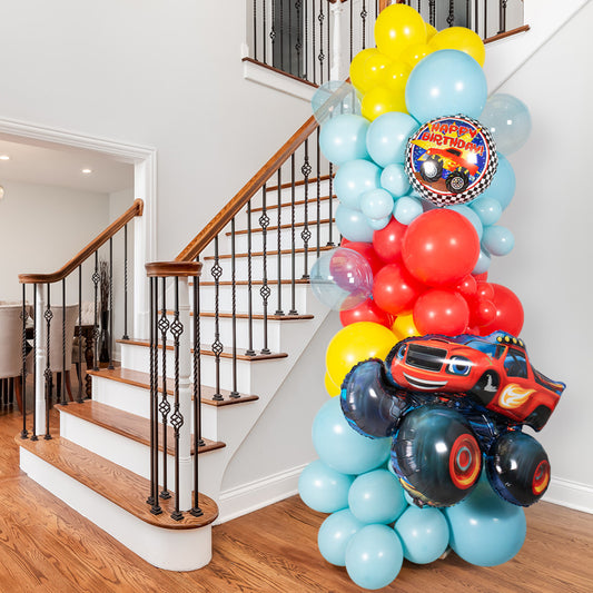 Create Unforgettable Moments with Our 6-ft Monster Truck Balloon Pillar