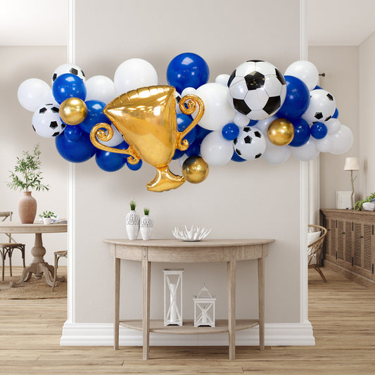 Celebrate Like a Champion with Our 2m Blue Football Balloon Garland