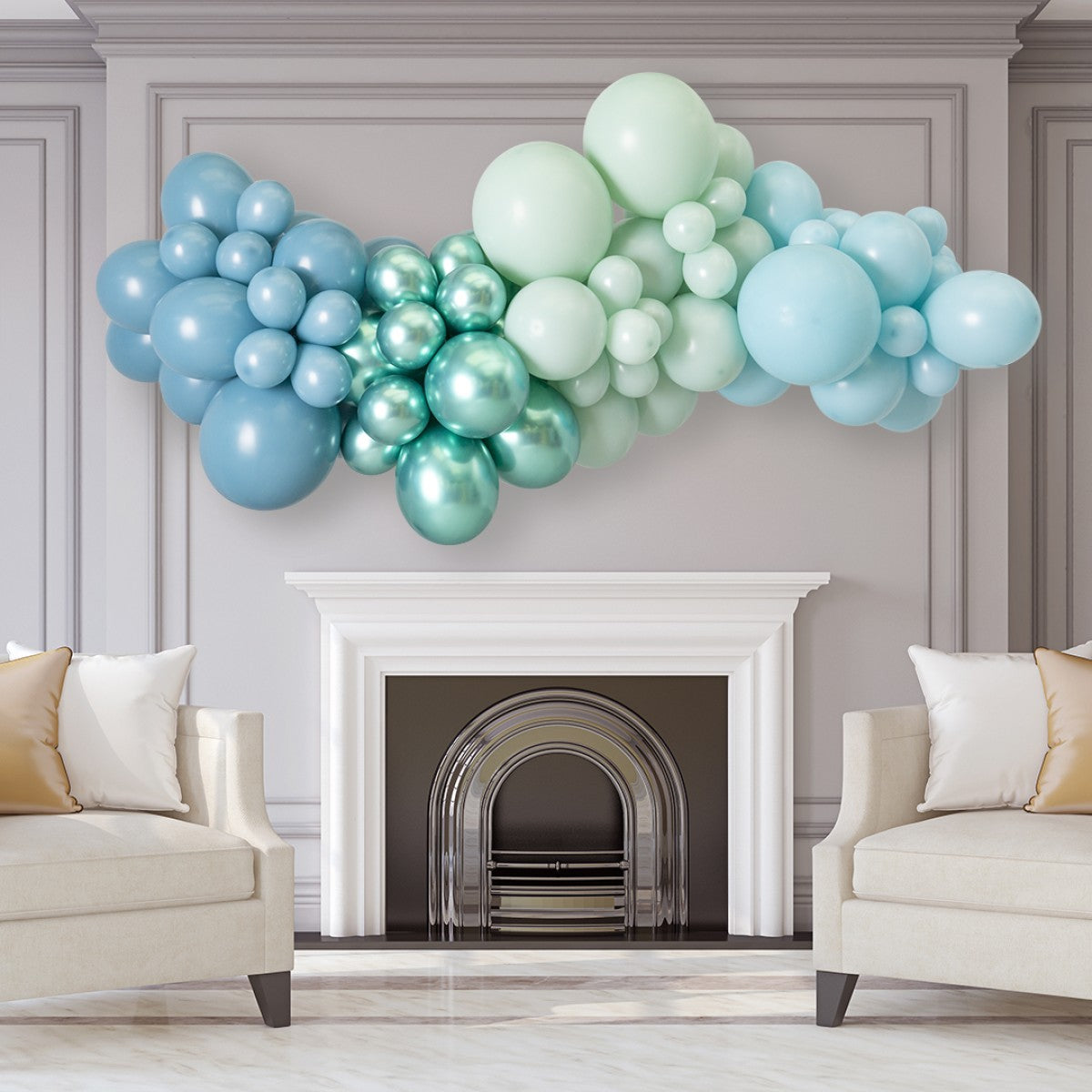 Celebrate with Our Stunning 2m Blue Lagoon Balloon Garland