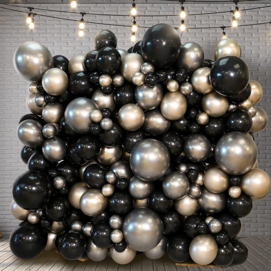 Champagne Glitz Balloon Wall Backdrop