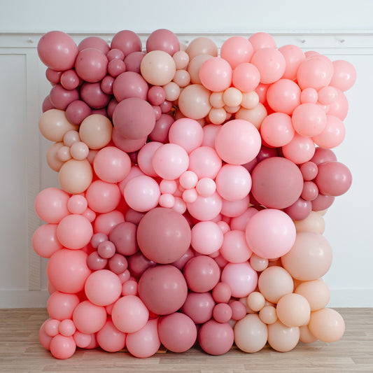 Cherry Blossom Balloon Wall – Elegant Event Backdrop in Dubai
