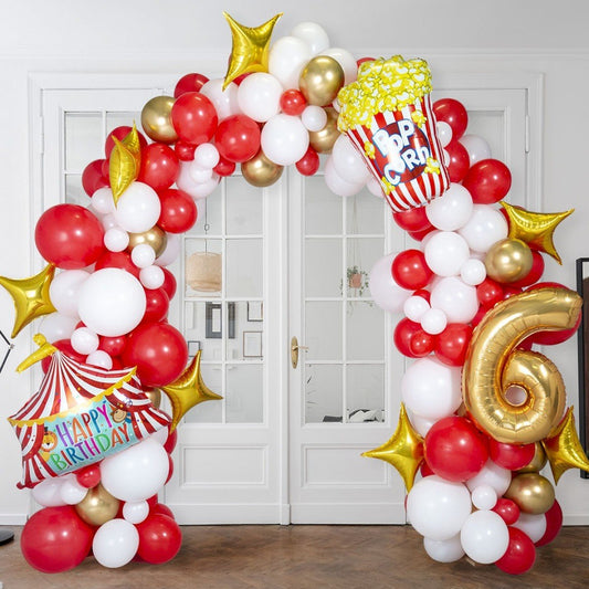 Circus Balloon Arch – Bright &amp; Bold Party Decor in Dubai