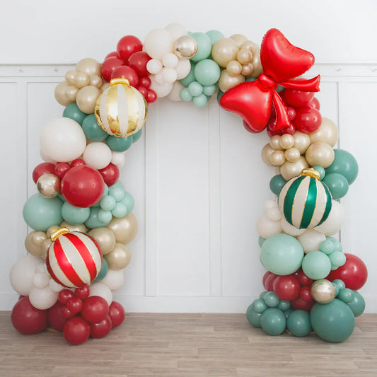 Classic Christmas Ready-Made Balloon Arch – Premium Festive Décor in Dubai