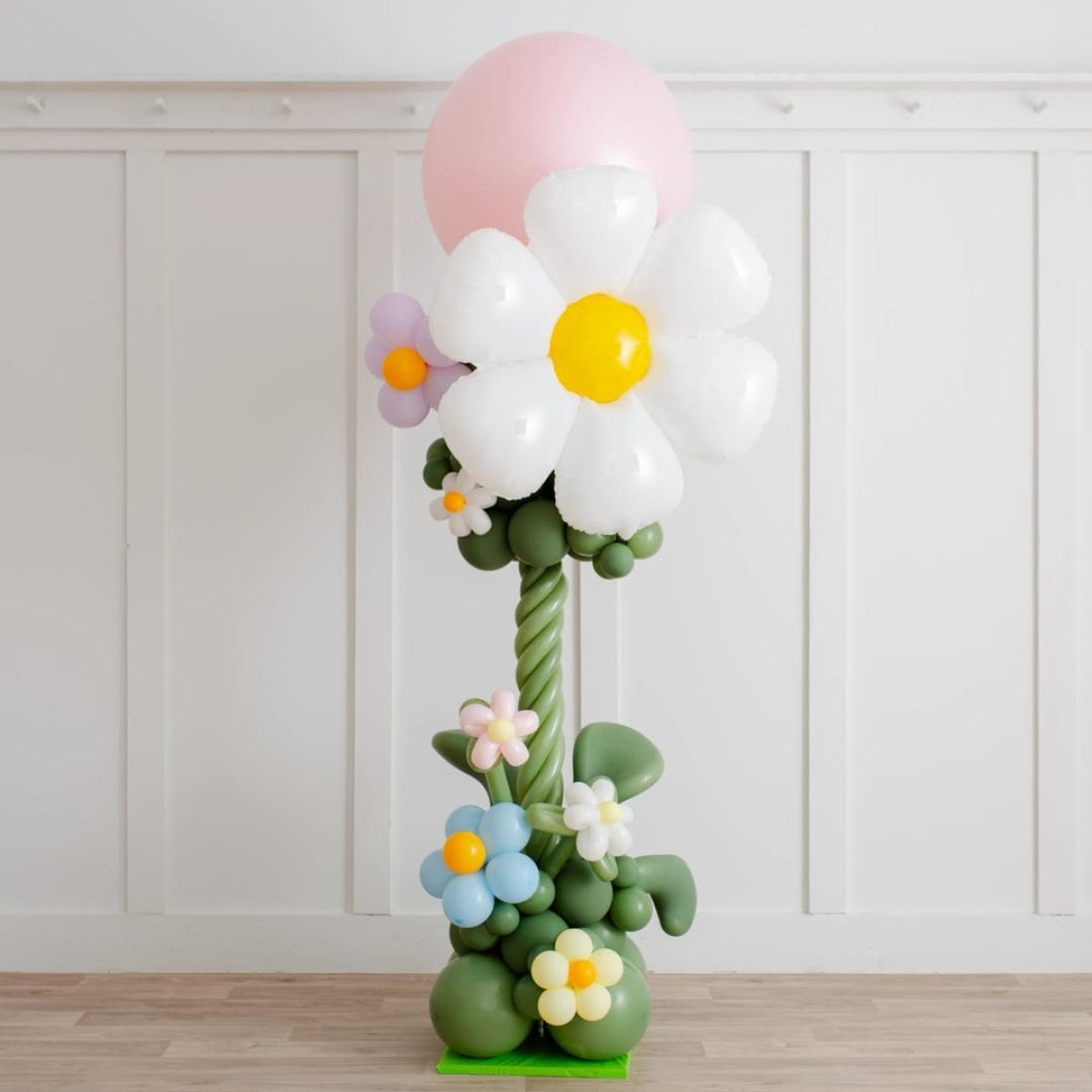 Make Your Celebration Unforgettable with Our Stunning 6-ft Daisy Inflated Balloon Pillar