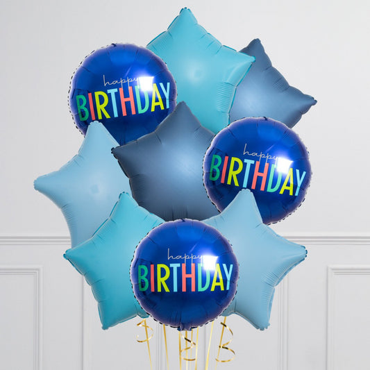 Celebrate in Style with Our Dark Blue Happy Birthday Balloons