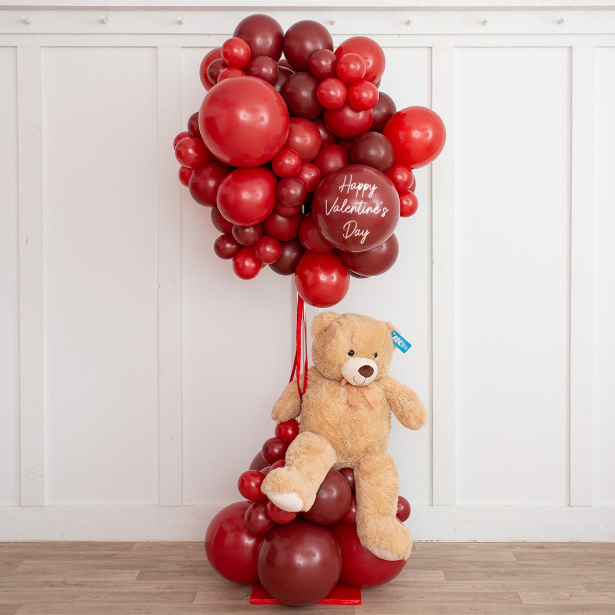 Personalized Dark Cherry Red Hot Air Balloon – 2m Tall