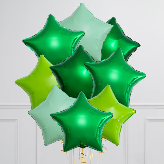 Emerald Green Helium Star Balloons – Dubai Balloon Delivery