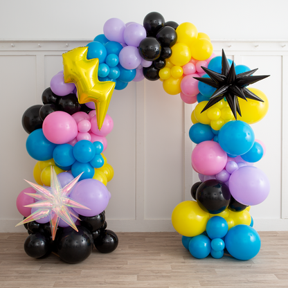 Girl Power Superhero Balloon Arch – 2m x 2m Freestanding Decoration
